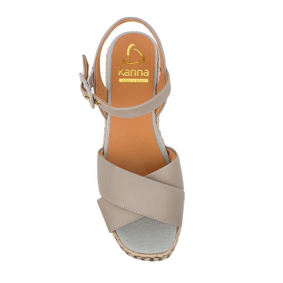 KANNA ΓΥΝΑΙΚΕΙΕΣ ΔΕΡΜΑΤΙΝΕΣ ΠΛΑΤΦΟΡΜΕΣ 21KV21062 LIGHT GREY - Image 5