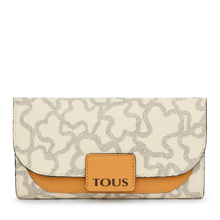 TOUS ΓΥΝΑΙΚΕΙΟ ΠΟΡΤΟΦΟΛΙ BILLETERA M.AMAYA K ICON BEIGE-MOUSTARD