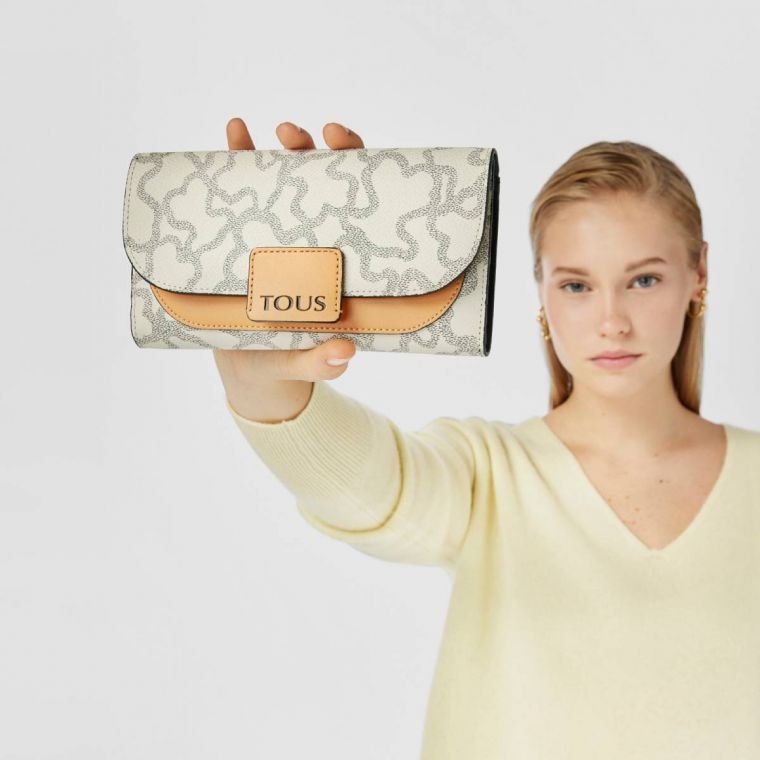 TOUS ΓΥΝΑΙΚΕΙΟ ΠΟΡΤΟΦΟΛΙ BILLETERA M.AMAYA K ICON BEIGE-MOUSTARD - Image 4