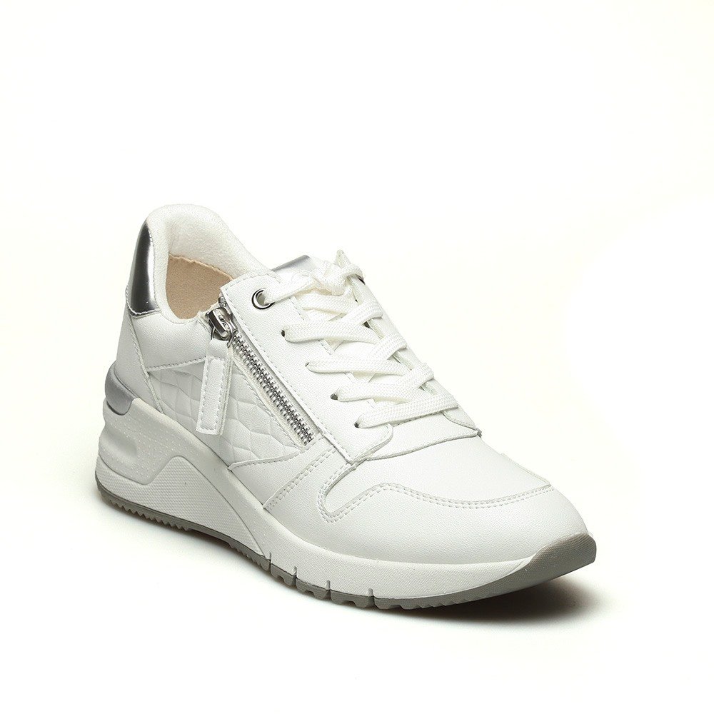 TAMARIS ΓΥΝΑΙΚΕΙΑ ΔΕΡΜΑΤΙΝΑ SNEAKERS 1-23702-26 146 WHITE UNI - Image 2