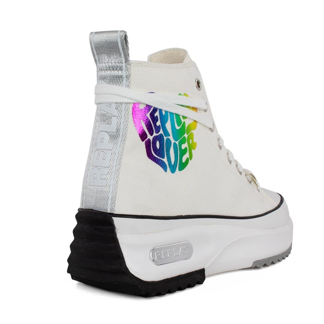 REPLAY ΓΥΝΑΙΚΕΙΑ SNEAKERS AQUA LOVER RV1H0015T 0061 WHITE - Image 4