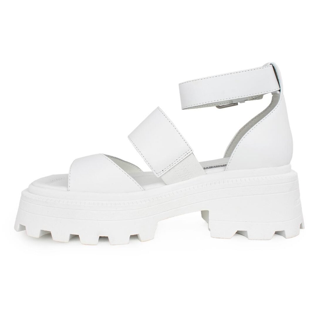 WINDSOR SMITH ΓΥΝΑΙΚΕΙΑ ΔΕΡΜΑΤΙΝΑ ΠΕΔΙΛΑ REVEAL WHITE - Image 3