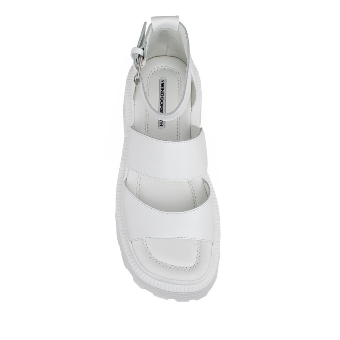 WINDSOR SMITH ΓΥΝΑΙΚΕΙΑ ΔΕΡΜΑΤΙΝΑ ΠΕΔΙΛΑ REVEAL WHITE - Image 5