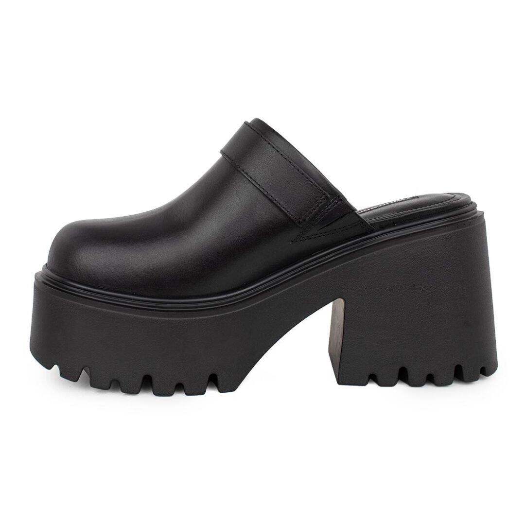 WINDSOR SMITH ΓΥΝΑΙΚΕΙΑ ΔΕΡΜΑΤΙΝΑ MULES LUCK BLACK - Image 3