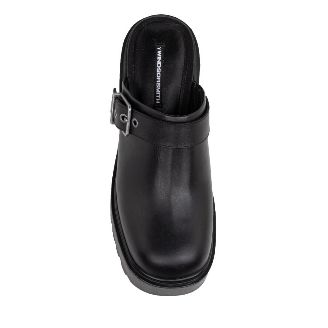 WINDSOR SMITH ΓΥΝΑΙΚΕΙΑ ΔΕΡΜΑΤΙΝΑ MULES LUCK BLACK - Image 5