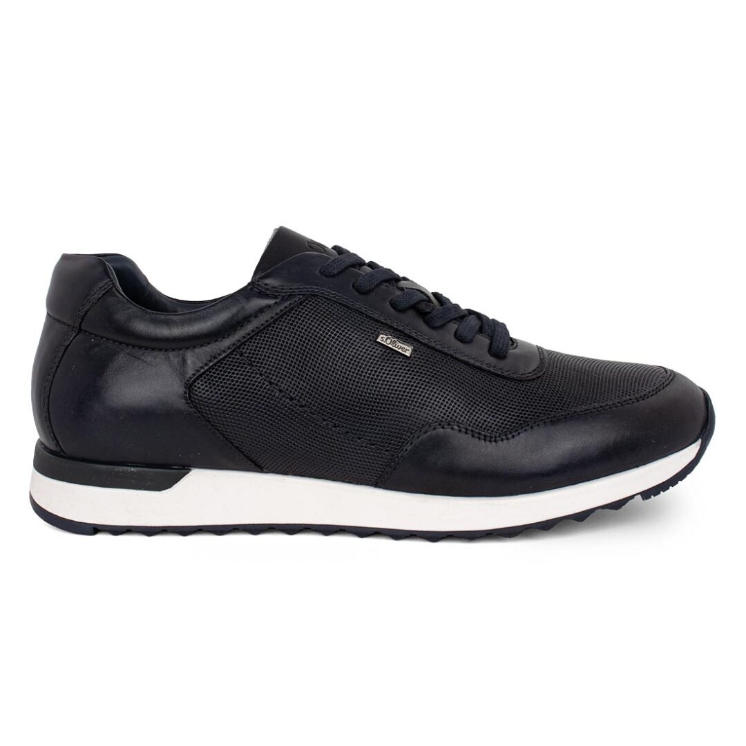 S. OLIVER ΑΝΔΡΙΚΑ ΔΕΡΜΑΤΙΝΑ CASUAL SNEAKERS 5-13615-30 805 NAVY