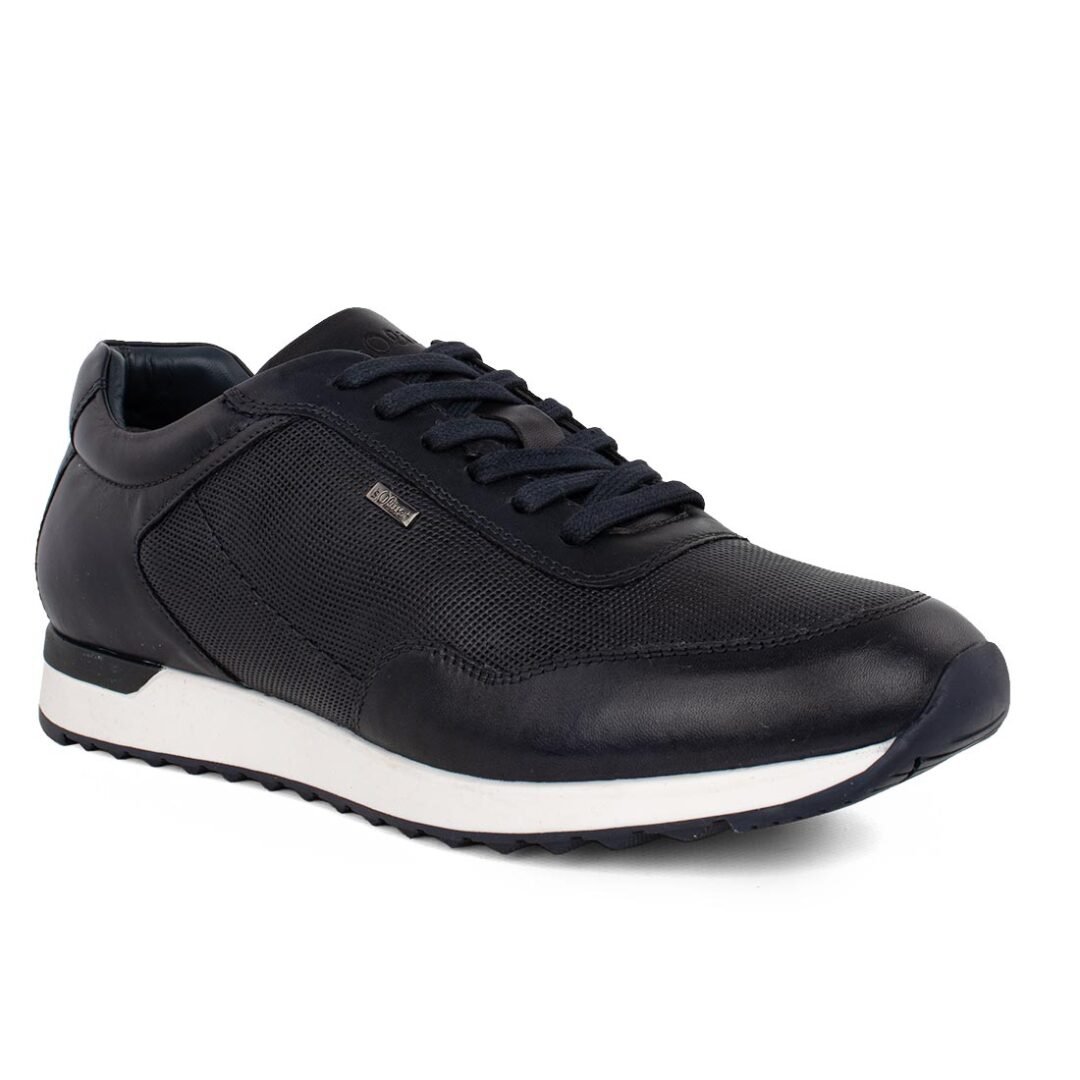 S. OLIVER ΑΝΔΡΙΚΑ ΔΕΡΜΑΤΙΝΑ CASUAL SNEAKERS 5-13615-30 805 NAVY - Image 2