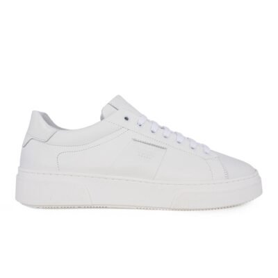 BOSS SHOES ΑΝΔΡΙΚΑ ΔΕΡΜΑΤΙΝΑ SNEAKERS Z521 WHITE