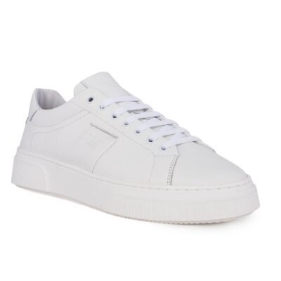 BOSS SHOES ΑΝΔΡΙΚΑ ΔΕΡΜΑΤΙΝΑ SNEAKERS Z521 WHITE - Image 2