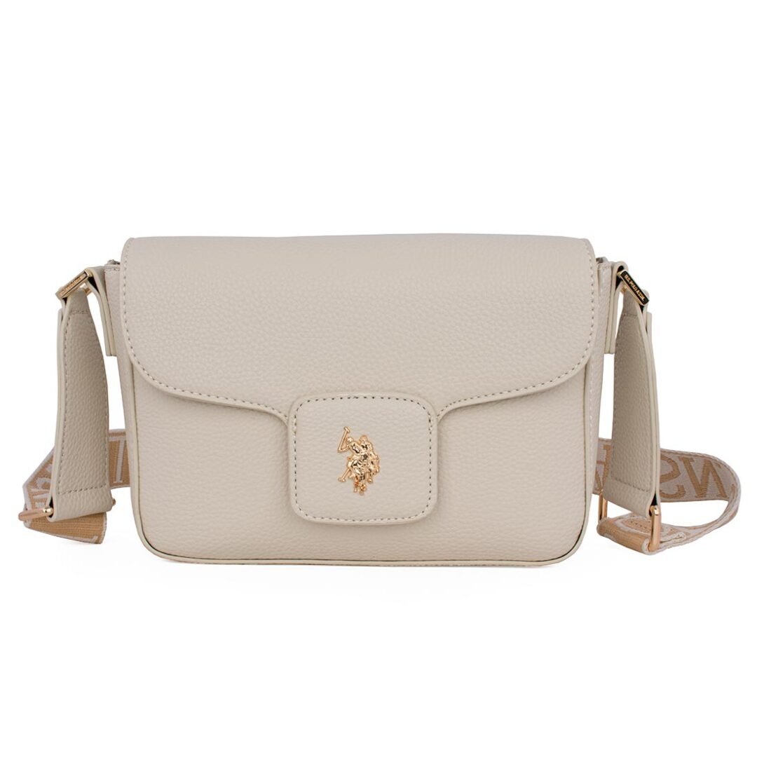 US POLO ΓΥΝΑΙΚΕΙΑ CROSSBODY ΤΣΑΝΤΑ NEW MANSION FLAP CROSSBODY PU OFF WHITE