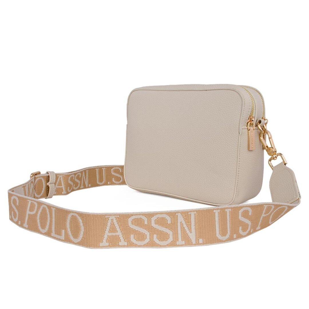 US POLO ΓΥΝΑΙΚΕΙΑ CROSSBODY ΤΣΑΝΤΑ NEW MANSION 2ZIP CROSSBODY PU OFF WHITE - Image 2
