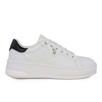 US POLO ΓΥΝΑΙΚΕΙΑ SNEAKERS ASUKA001A WHITE/BLACK