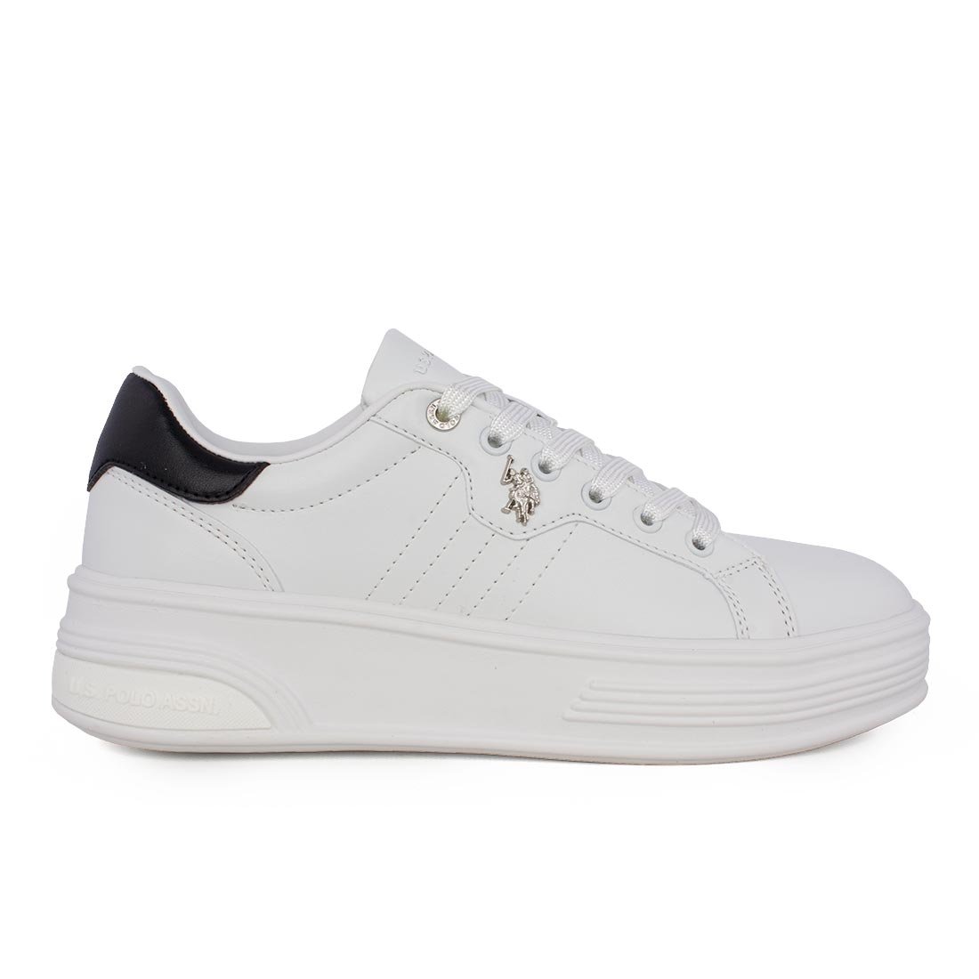 US POLO ΓΥΝΑΙΚΕΙΑ SNEAKERS ASUKA001A WHITE/BLACK