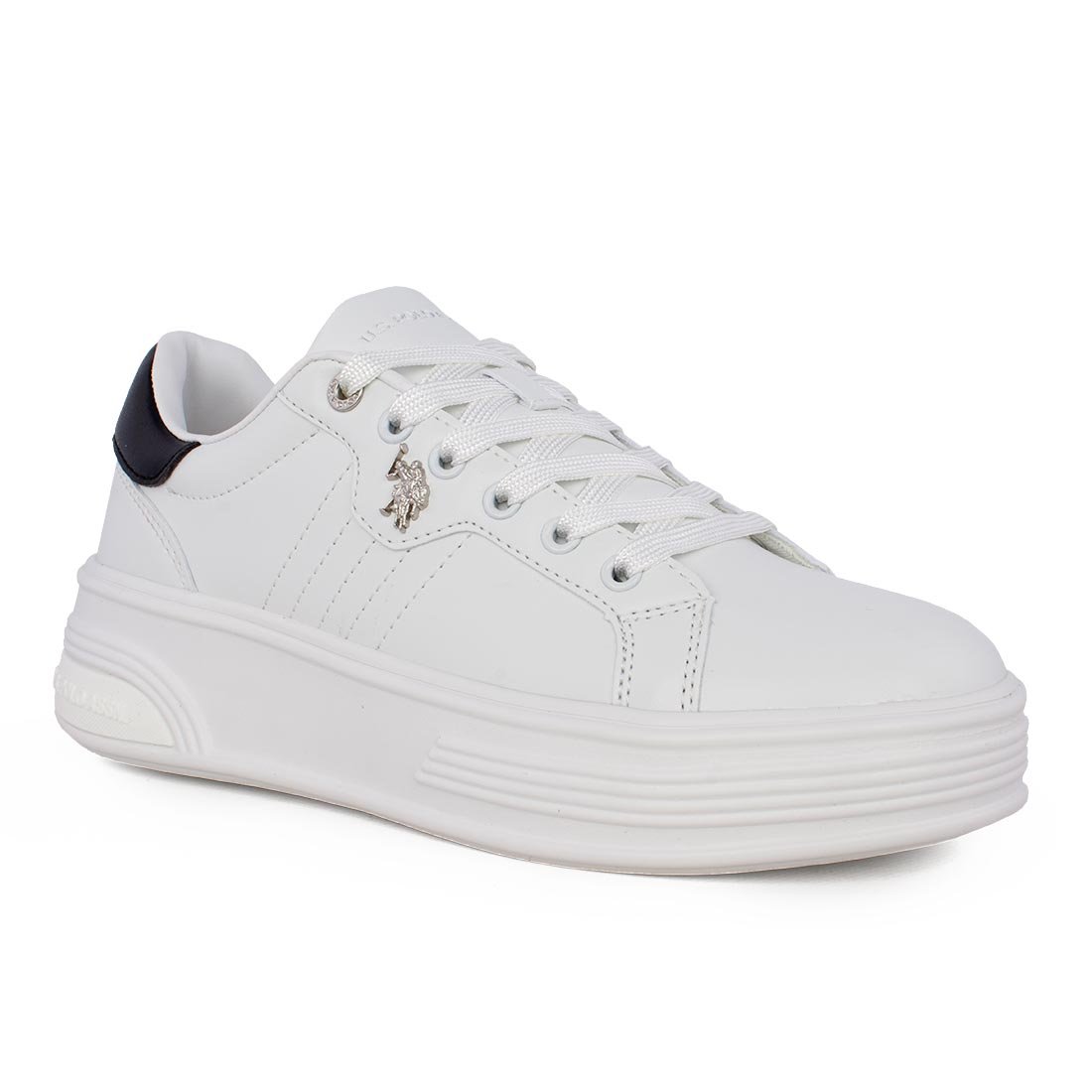 US POLO ΓΥΝΑΙΚΕΙΑ SNEAKERS ASUKA001A WHITE/BLACK - Image 2