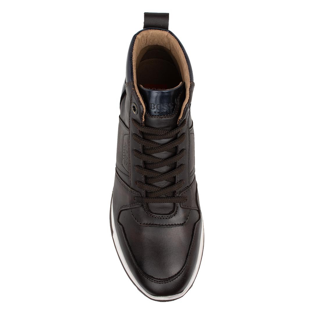 BOSS SHOES ΑΝΔΡΙΚΑ ΔΕΡΜΑΤΙΝΑ ΜΠΟΤΑΚΙΑ UX300 ΚΑΦΕ - Image 5