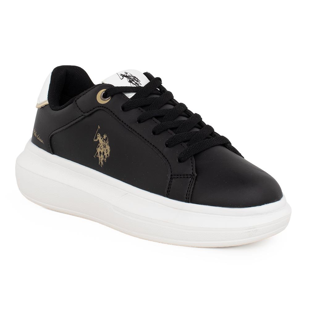 US POLO ΓΥΝΑΙΚΕΙΑ SNEAKERS CHELIS001 ΜΑΥΡΑ - Image 2