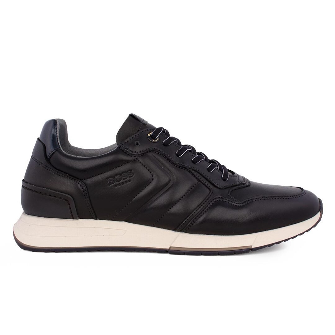 BOSS SHOES ΑΝΔΡΙΚΑ ΔΕΡΜΑΤΙΝΑ SNEAKERS ZX290/B BLACK