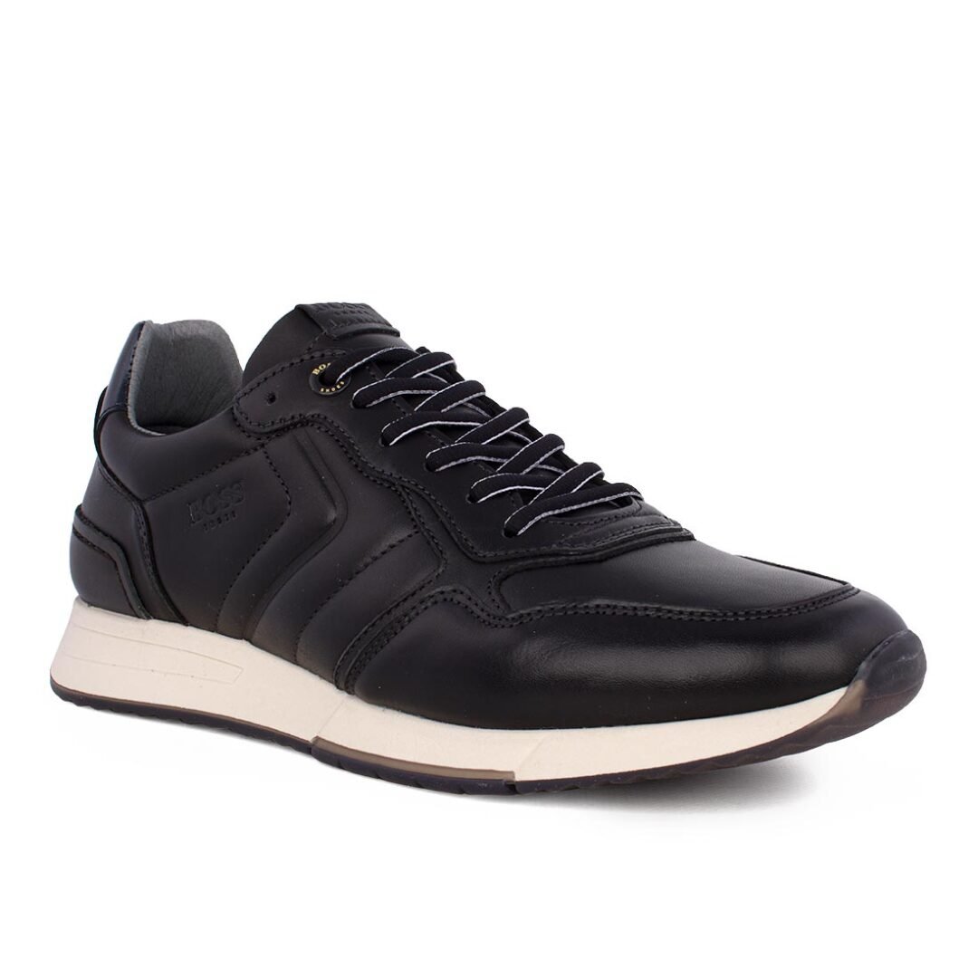 BOSS SHOES ΑΝΔΡΙΚΑ ΔΕΡΜΑΤΙΝΑ SNEAKERS ZX290/B BLACK - Image 2