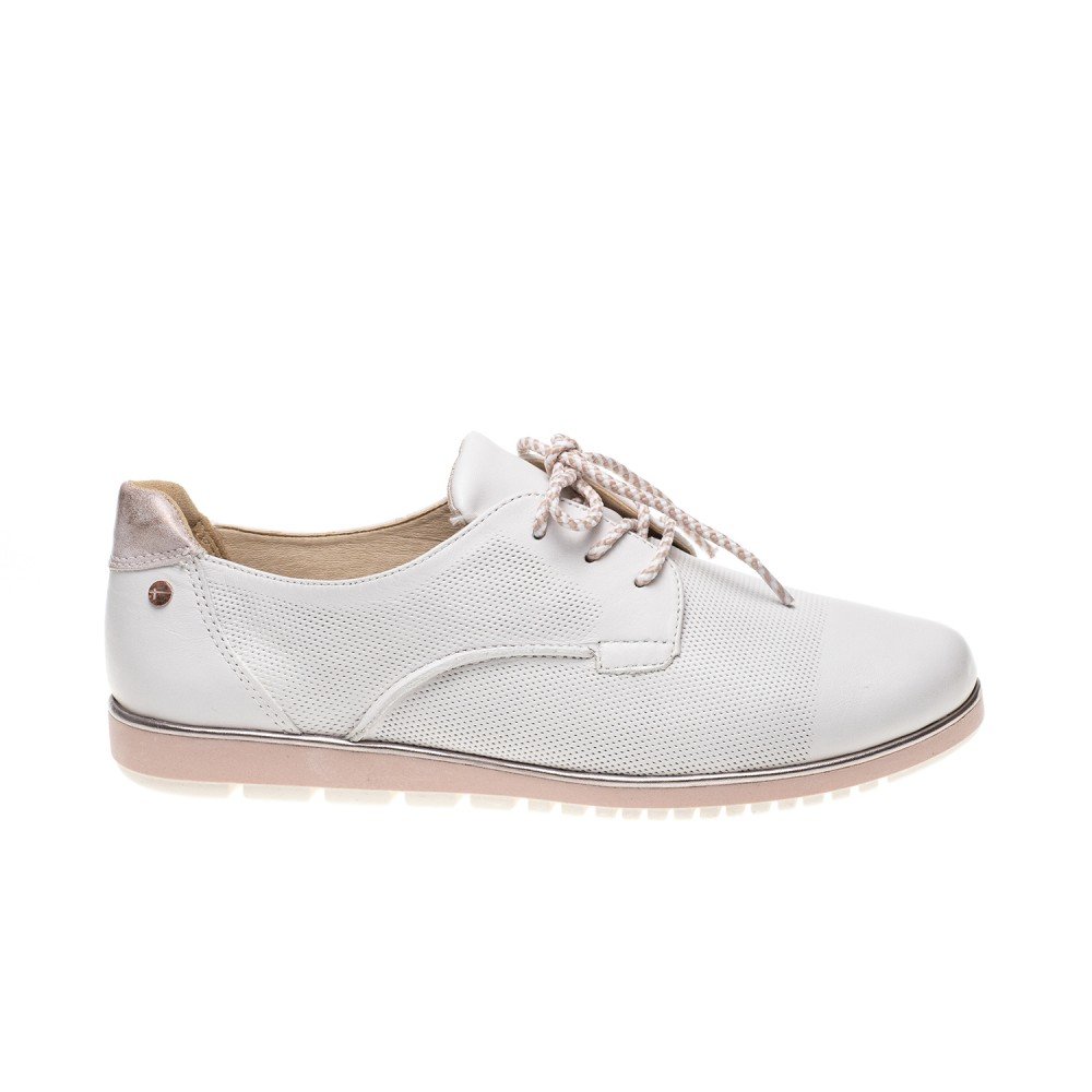 TAMARIS ΓΥΝΑΙΚΕΙΑ ΔΕΡΜΑΤΙΝΑ OXFORD ΠΑΠΟΥΤΣΙΑ 1-23604-24 100 ΛΕΥΚΑ