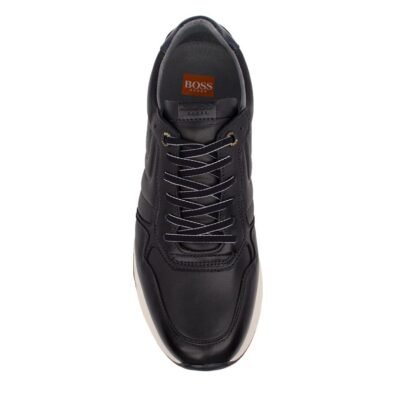 BOSS SHOES ΑΝΔΡΙΚΑ ΔΕΡΜΑΤΙΝΑ SNEAKERS ZX290/B BLACK - Image 5