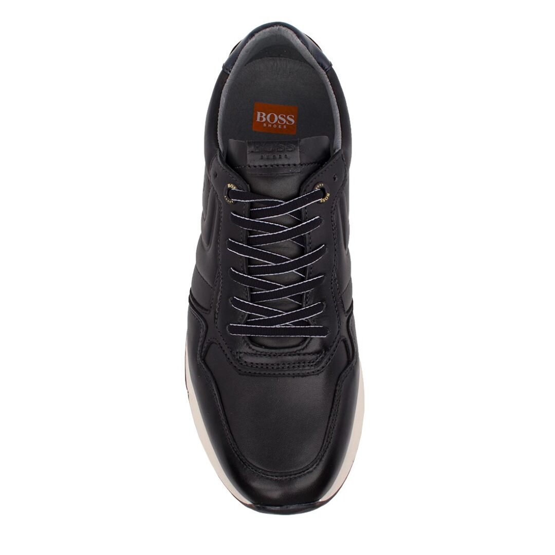 BOSS SHOES ΑΝΔΡΙΚΑ ΔΕΡΜΑΤΙΝΑ SNEAKERS ZX290/B BLACK - Image 5