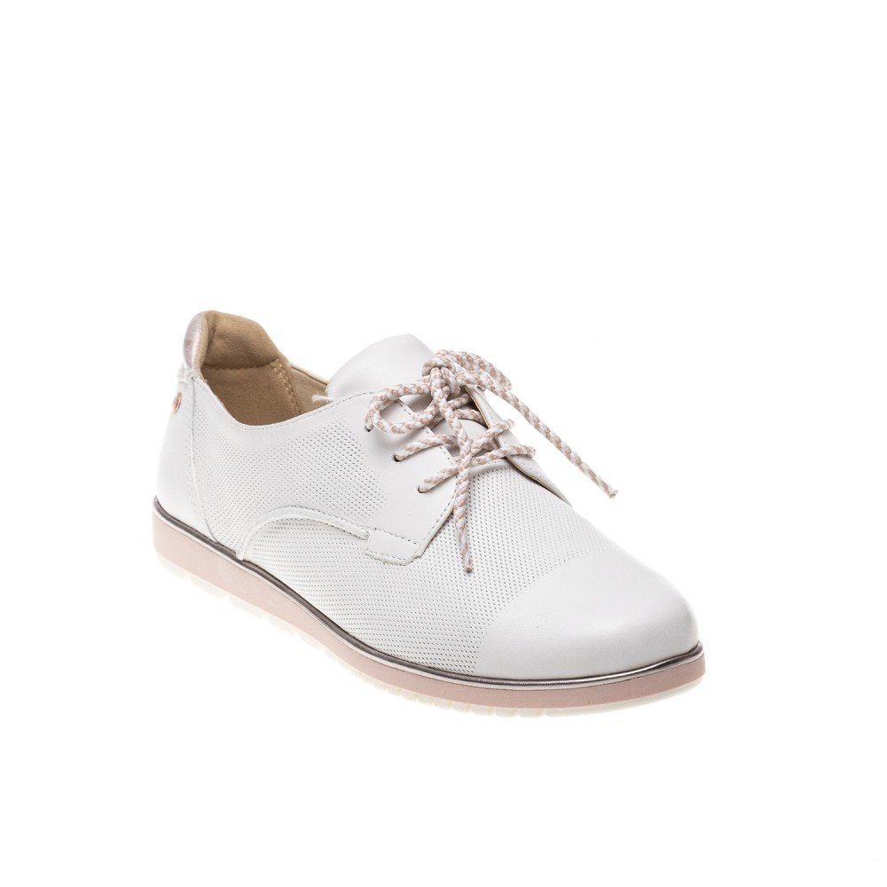 TAMARIS ΓΥΝΑΙΚΕΙΑ ΔΕΡΜΑΤΙΝΑ OXFORD ΠΑΠΟΥΤΣΙΑ 1-23604-24 100 ΛΕΥΚΑ - Image 2