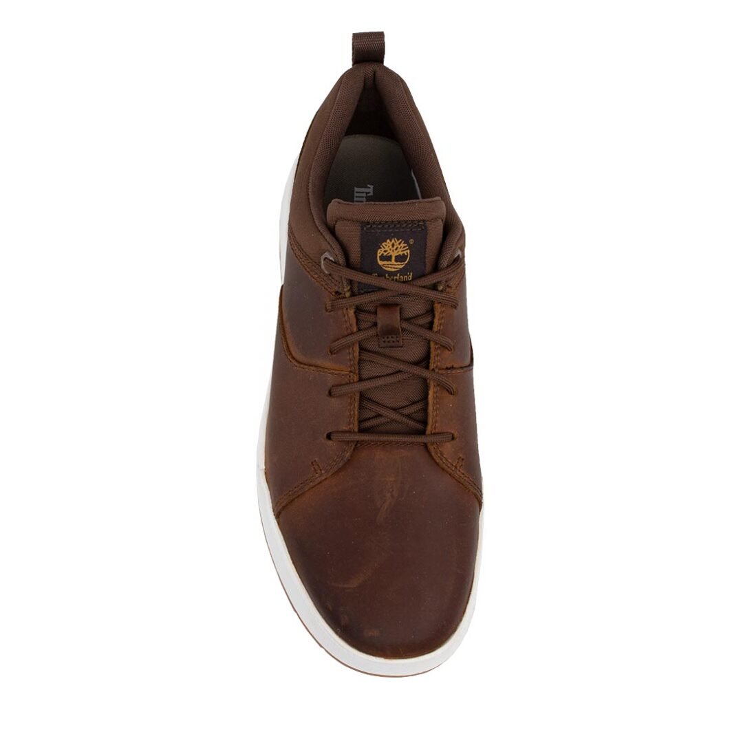TIMBERLAND ΑΝΔΡΙΚΑ ΔΕΡΜΑΤΙΝΑ SNEAKERS MAPLE GROVE OXFORD A5Z1S 358 MEDIUM BROWN FULL GRAIN - Image 5