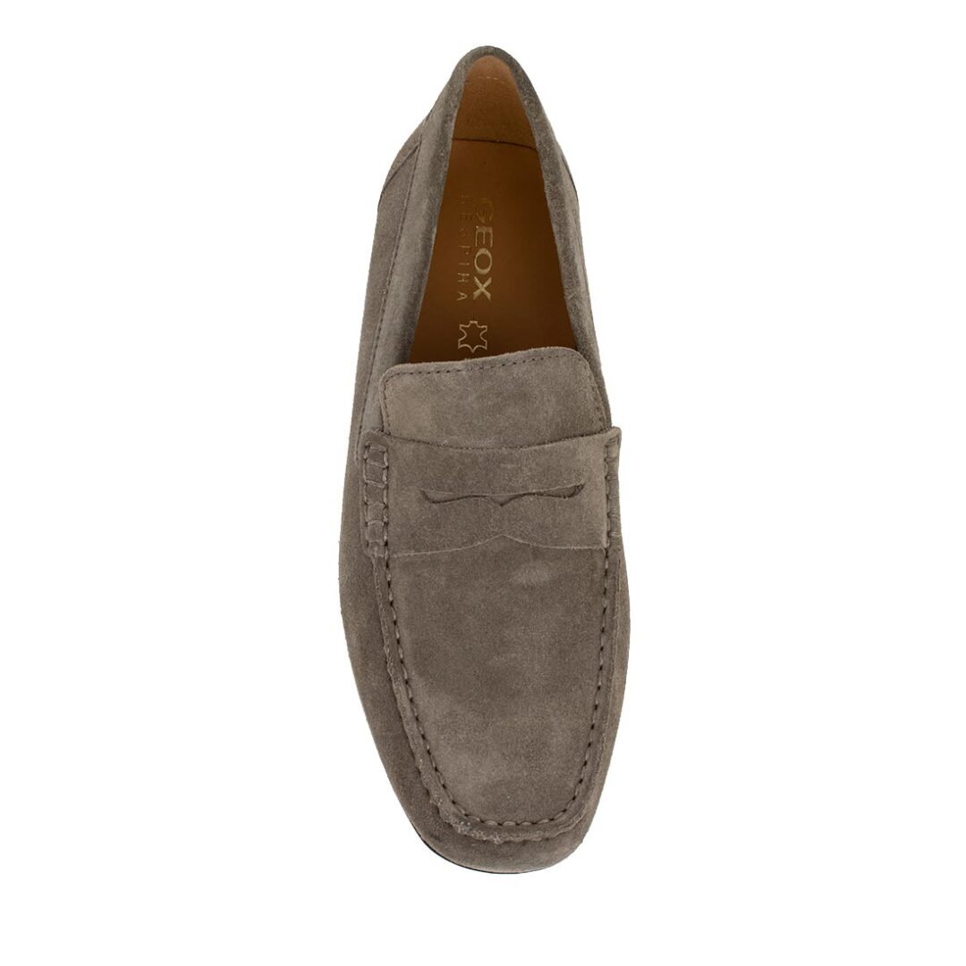 GEOX ΑΝΔΡΙΚΑ ΔΕΡΜΑΤΙΝΑ ΜΟΚΑΣΙΝΙΑ KOSMOPOLIS + GRIP B DOVE GREY SUEDE - Image 5