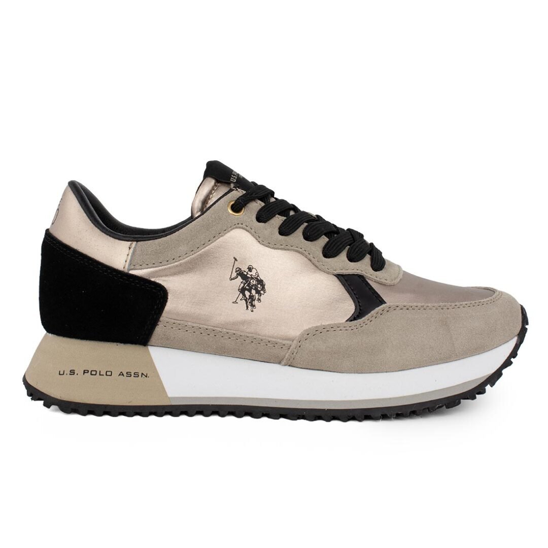 US POLO ΓΥΝΑΙΚΕΙΑ ΔΕΡΜΑΤΙΝΑ SNEAKERS CLEEF004C ROSE