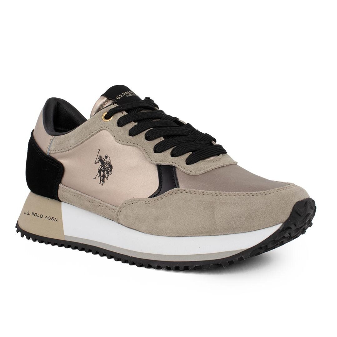 US POLO ΓΥΝΑΙΚΕΙΑ ΔΕΡΜΑΤΙΝΑ SNEAKERS CLEEF004C ROSE - Image 2