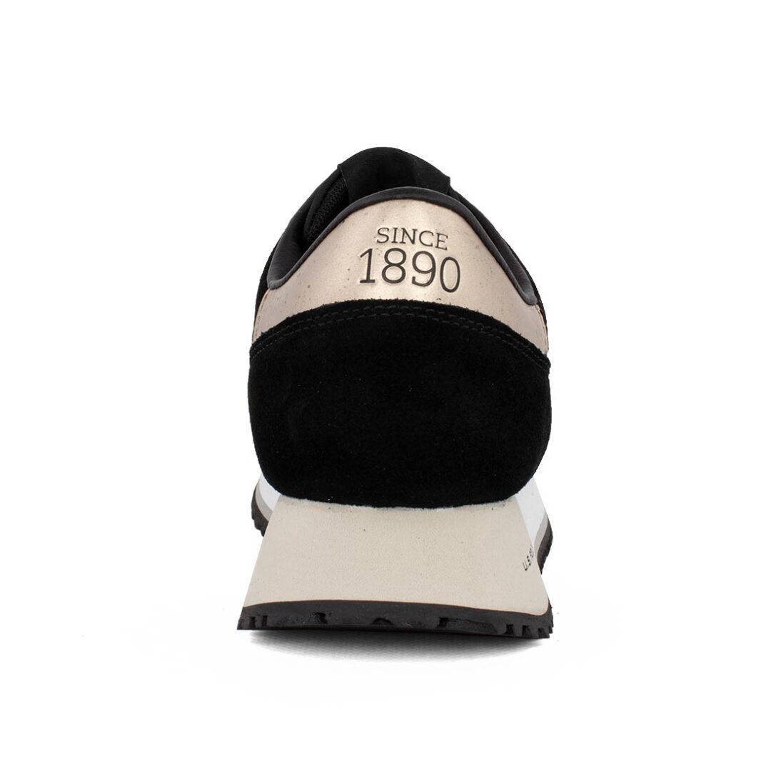 US POLO ΓΥΝΑΙΚΕΙΑ ΔΕΡΜΑΤΙΝΑ SNEAKERS CLEEF004C BLACK - Image 5