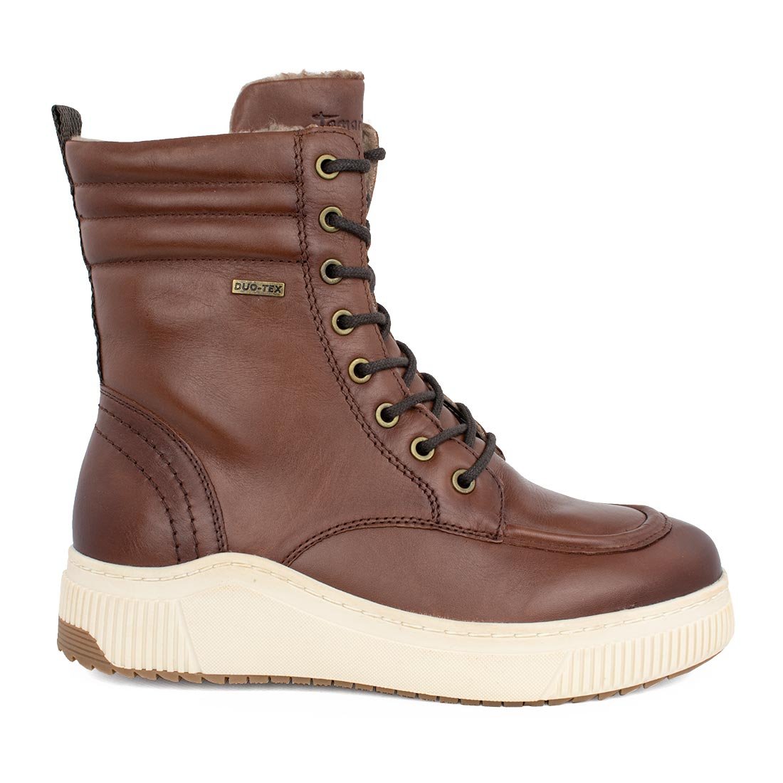 TAMARIS COMFORT ΓΥΝΑΙΚΕΙΑ ΔΕΡΜΑΤΙΝΑ ΜΠΟΤΑΚΙΑ ΜΕ ΓΟΥΝΑΚΙ ΕΣΩΤΕΡΙΚΑ 8-86220-29 305 COGNAC