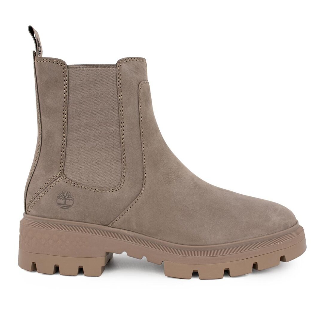TIMBERLAND ΓΥΝΑΙΚΕΙΑ ΔΕΡΜΑΤΙΝΑ CHELSEA ΜΠΟΤΑΚΙΑ CORTINA VALLEY CHELSEA A41EW 9291 TAUPE GRAY NUBUCK
