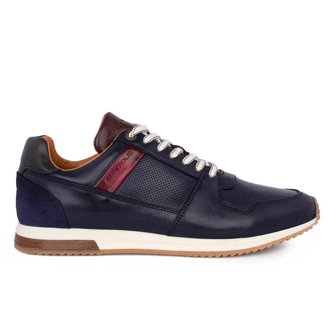 AMBITIOUS ΑΝΔΡΙΚΑ ΔΕΡΜΑΤΙΝΑ SNEAKERS SLOW 11240-6810AM NAVY