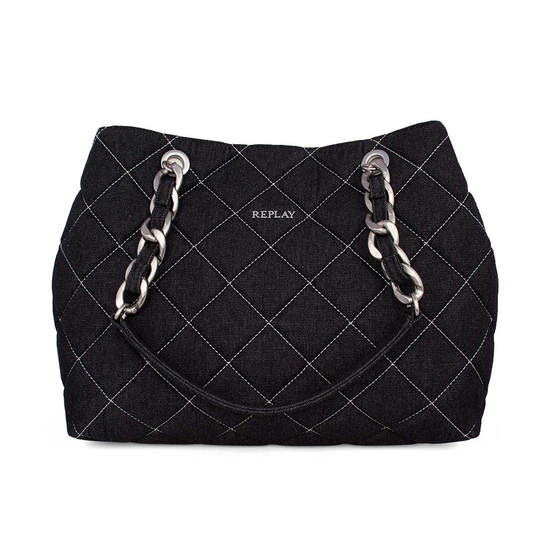 REPLAY ΓΥΝΑΙΚΕΙΑ ΚΑΠΙΤΟΝΕ ΤΣΑΝΤΑ ΧΕΙΡΟΣ FW3565.000.A0013 492 BLACK