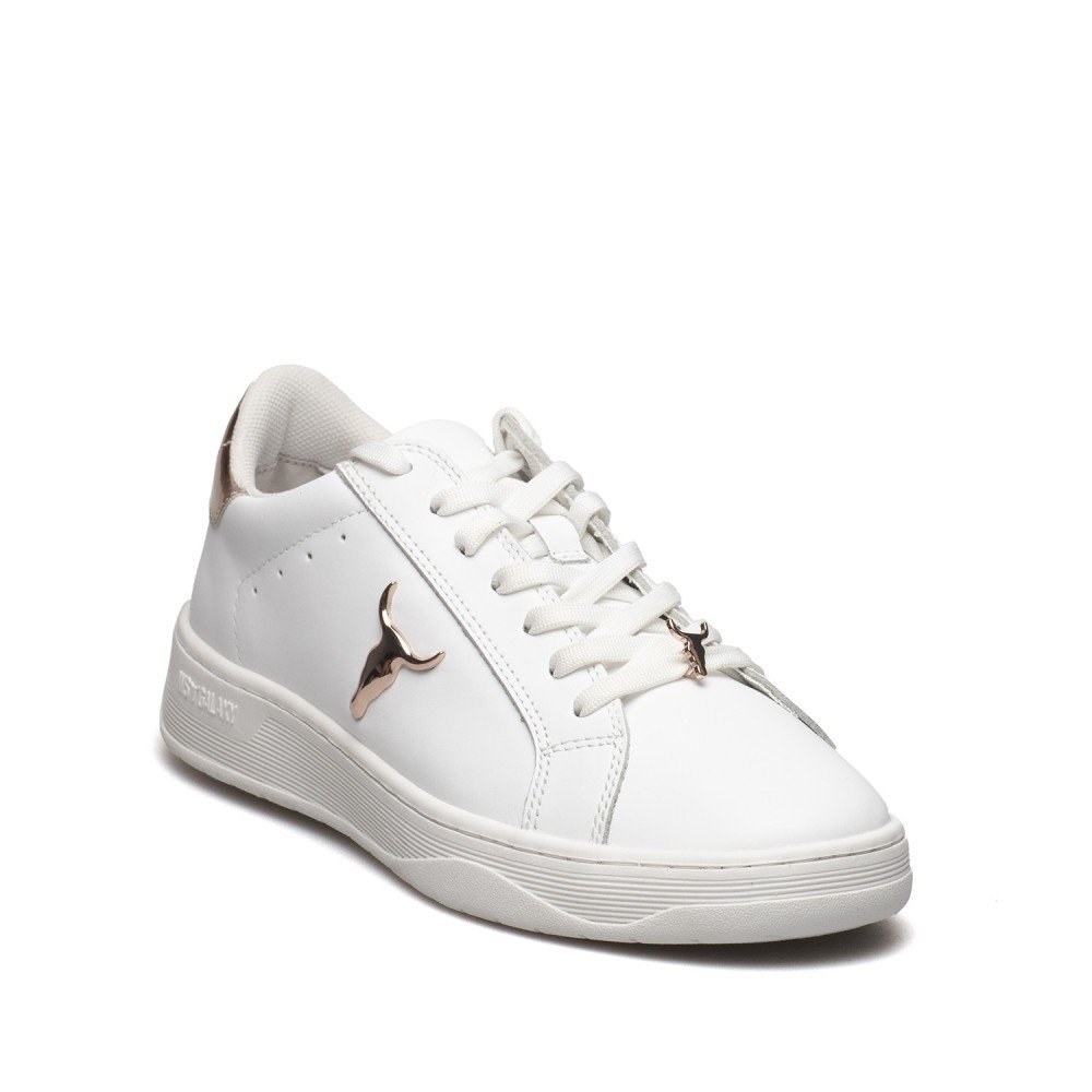 WINDSOR SMITH ΓΥΝΑΙΚΕΙΑ ΔΕΡΜΑΤΙΝΑ SNEAKERS GALAXY W ΑΣΠΡΑ - Image 2