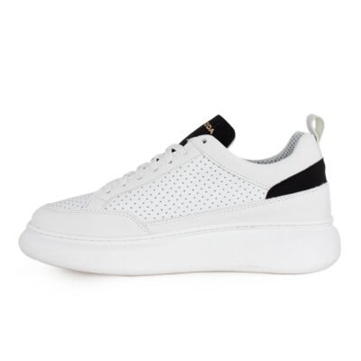 PERLAMODA ΑΝΔΡΙΚΑ ΔΕΡΜΑΤΙΝΑ SNEAKERS ATO ΑΣΠΡΟ - Image 3