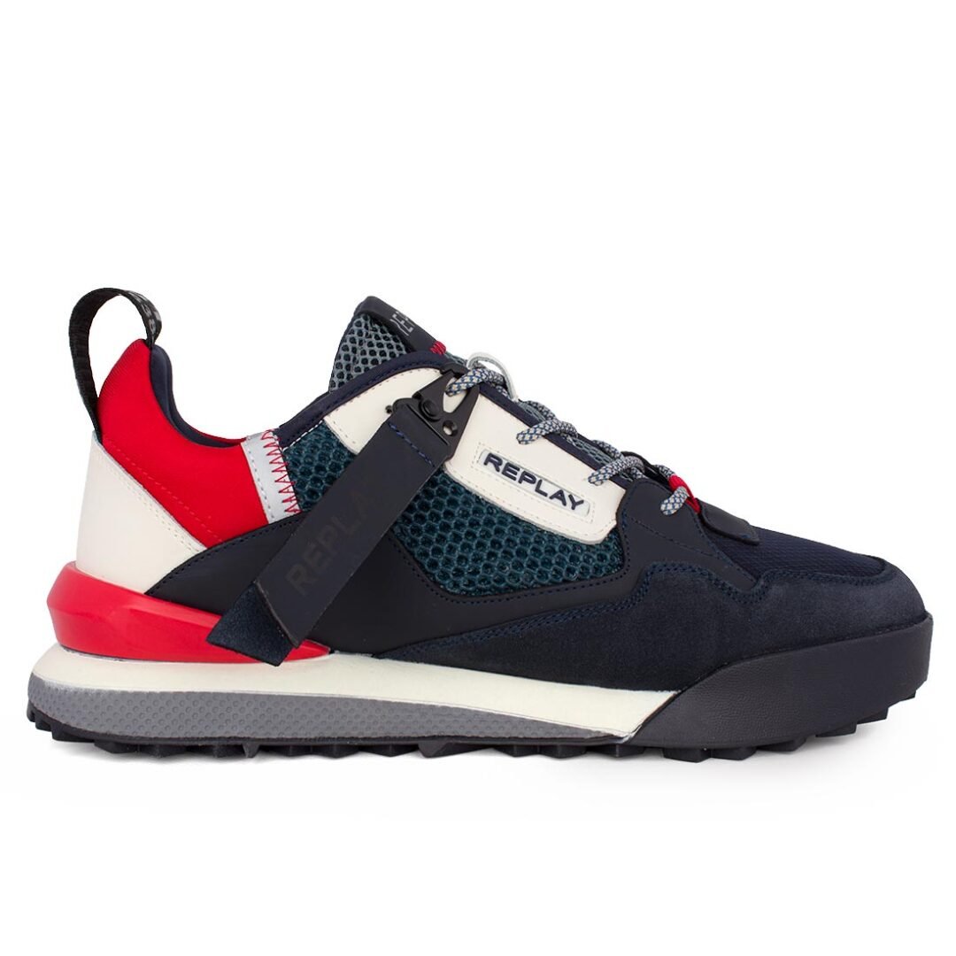REPLAY ΑΝΔΡΙΚΑ SNEAKERS FIELD 2.0 WIND RS8L0006L 0216 NAVY/WHITE/RED
