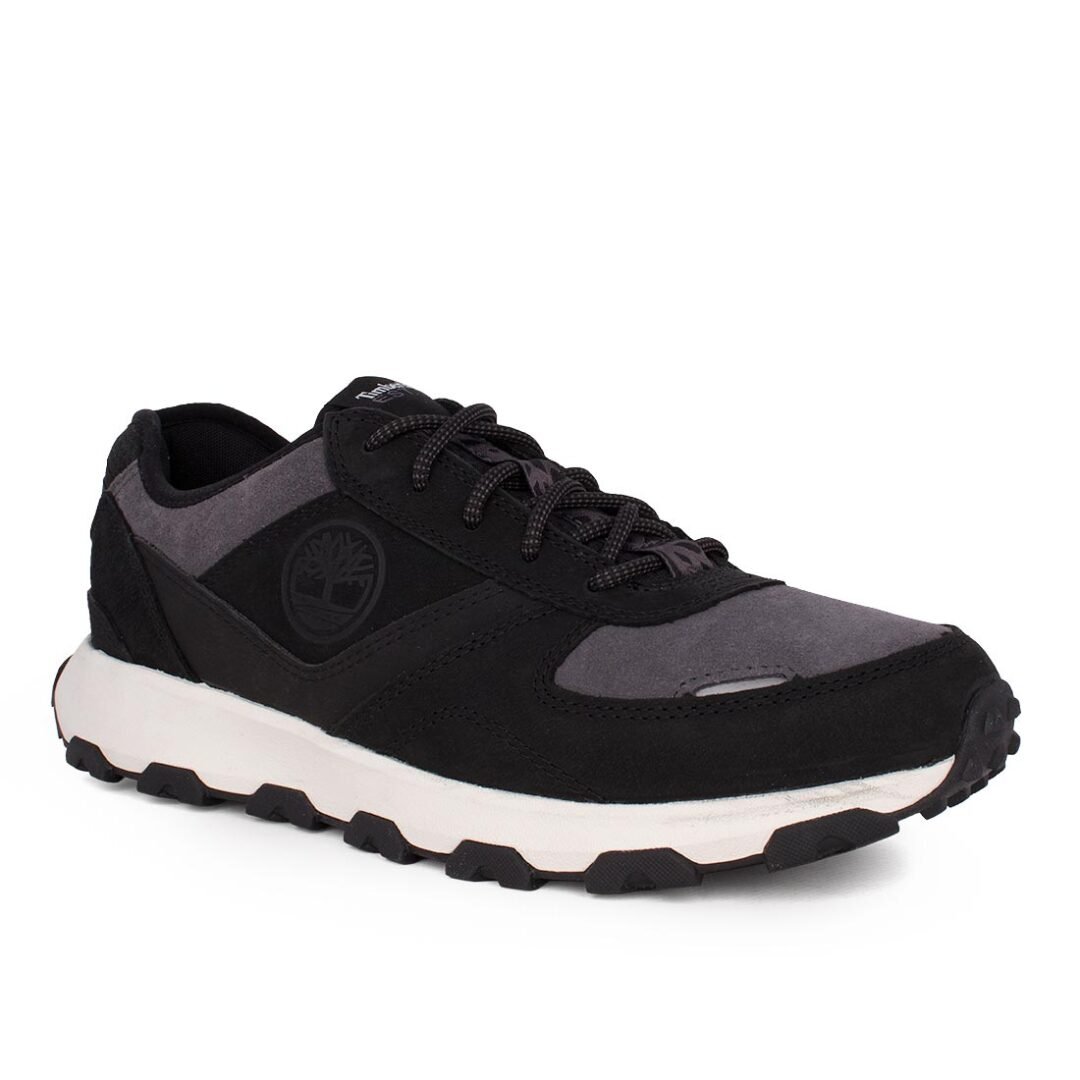 TIMBERLAND ΑΝΔΡΙΚΑ ΔΕΡΜΑΤΙΝΑ SNEAKERS WINSOR PARK LOW LACE UP 0A5WVZ 0151 JET BLACK - Image 2