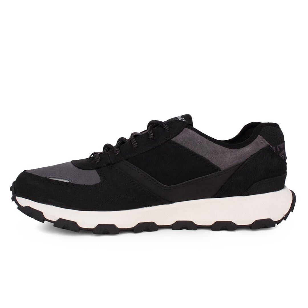TIMBERLAND ΑΝΔΡΙΚΑ ΔΕΡΜΑΤΙΝΑ SNEAKERS WINSOR PARK LOW LACE UP 0A5WVZ 0151 JET BLACK - Image 3