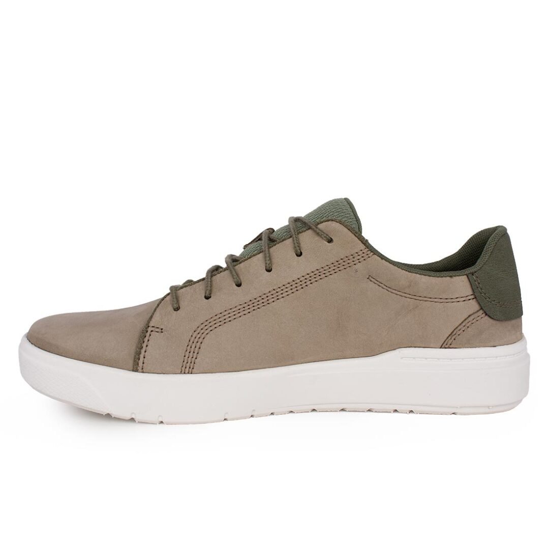 TIMBERLAND ΑΝΔΡΙΚΑ ΔΕΡΜΑΤΙΝΑ SNEAKERS SENECA BAY LOW LACE UP 0A66P9 EO21 LIGHT TAUPE NUBUCK - Image 3