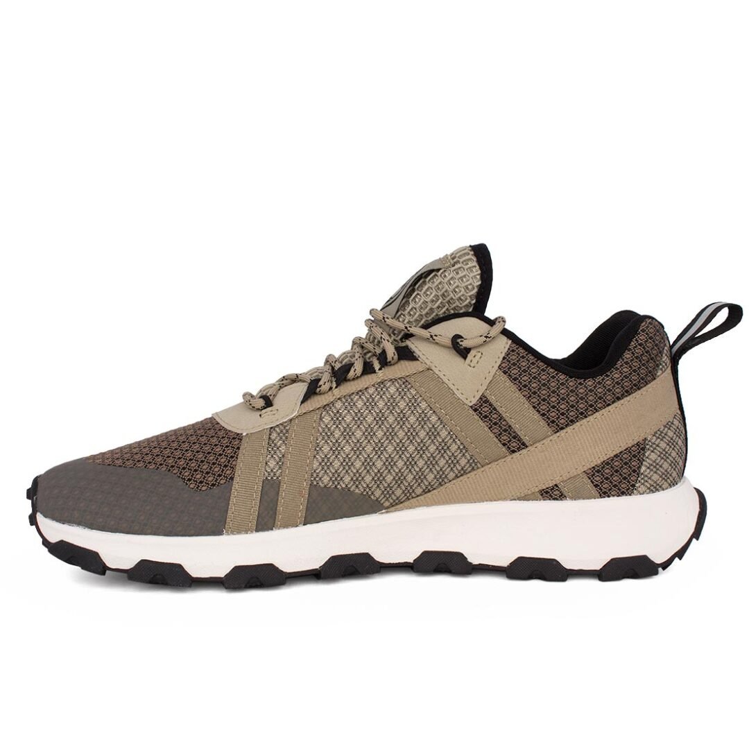 TIMBERLAND ΑΝΔΡΙΚΑ ΔΕΡΜΑΤΙΝΑ SNEAKERS WINSOR TRAIL LOW LACE UP 0A6BES EAB1 LIGHT BROWN MESH - Image 3