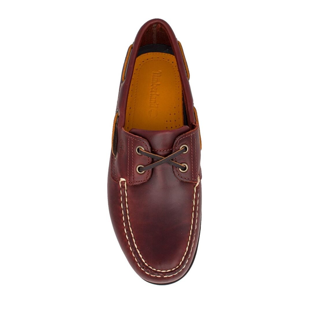 TIMBERLAND ΑΝΔΡΙΚΑ ΔΕΡΜΑΤΙΝΑ BOAT SHOES CLASSIC BOAT 2EYE 025077 214 BROWN/BORDEAUX FULL GRAIN - Image 5