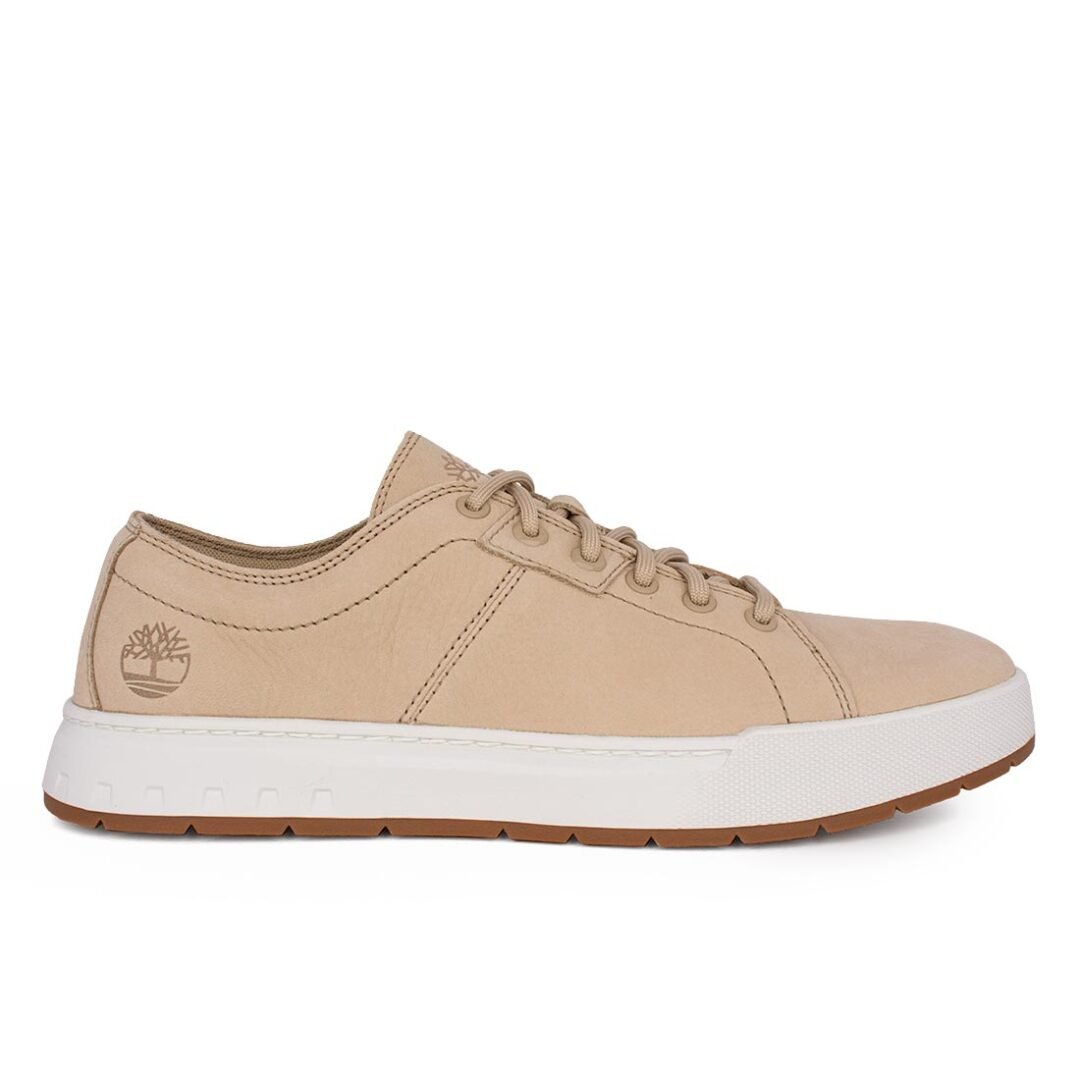 TIMBERLAND ΑΝΔΡΙΚΑ ΔΕΡΜΑΤΙΝΑ SNEAKERS MAPLE GROVE LOW LACE UP 0A6A2D EN71 LIGHT BEIGE NUBUCK
