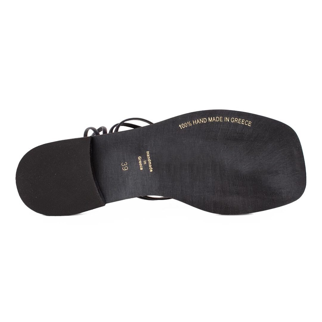 KOMIS & KOMIS ΓΥΝΑΙΚΕΙΑ ΔΕΡΜΑΤΙΝΑ FLAT ΠΕΔΙΛΑ B209 BLACK - Image 4