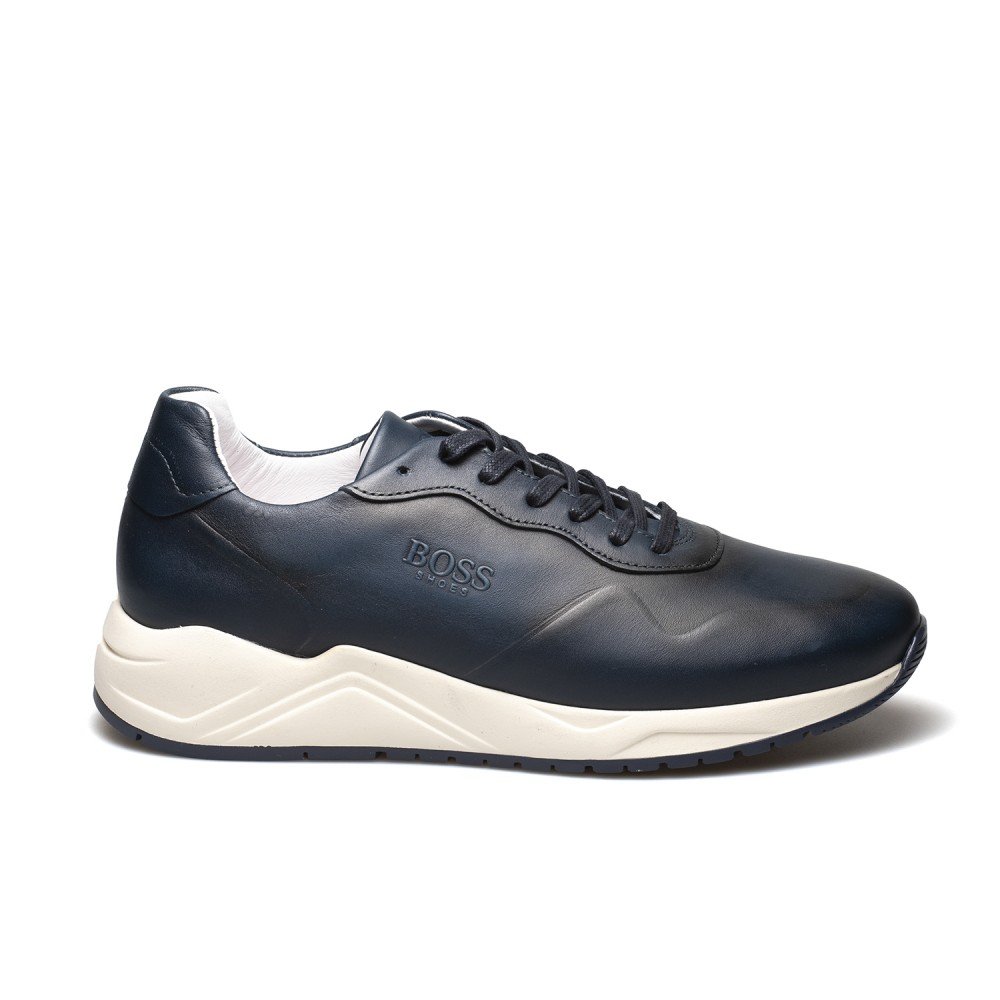 BOSS ΑΝΔΡΙΚΑ ΔΕΡΜΑΤΙΝΑ SNEAKERS NQ191 ΜΠΛΕ
