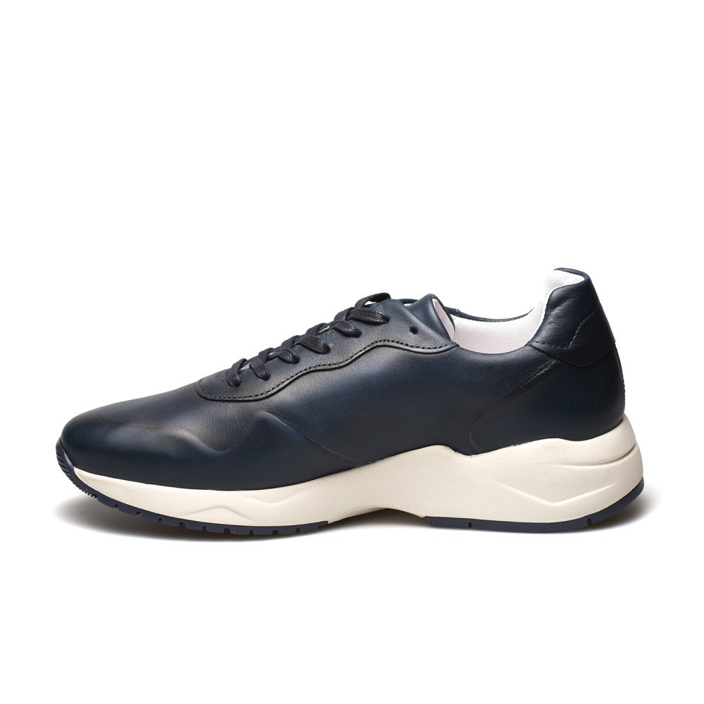 BOSS ΑΝΔΡΙΚΑ ΔΕΡΜΑΤΙΝΑ SNEAKERS NQ191 ΜΠΛΕ - Image 3