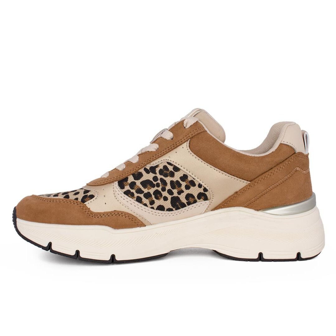 TAMARIS ΓΥΝΑΙΚΕΙΑ ΔΕΡΜΑΤΙΝΑ SNEAKERS 1-23734-42 313 CAMEL COMB - Image 3