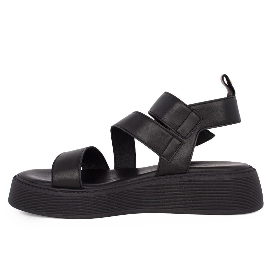 KOMIS & KOMIS ΓΥΝΑΙΚΕΙΑ ΔΕΡΜΑΤΙΝΑ FLATFORM ΠΕΔΙΛΑ B40 BLACK - Image 3