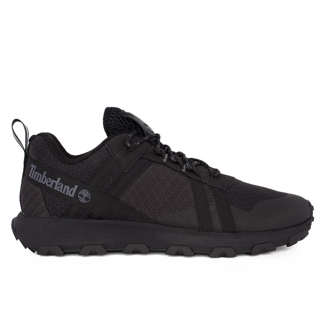 TIMBERLAND ΑΝΔΡΙΚΑ ΔΕΡΜΑΤΙΝΑ SNEAKERS WINSOR TRAIL LOW LACE UP 0A6BS1 EK9 BLACK MESH